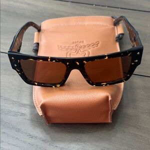MCM Tortoise Shell Sunglasses with Brown Lenses